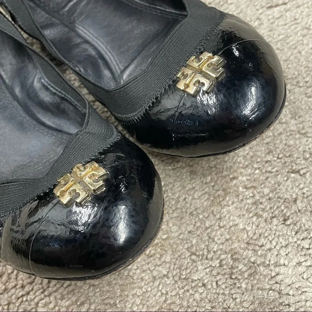 TORY BURCH Jolie Ballet Flat in Black size 8 M